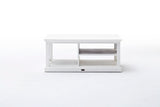Halifax Coffee Table in semi-gloss paint with a smooth top coat. Solid Mahogany, Composite wood