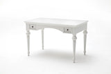 Provence Secretary Desk in semi-gloss paint with a smooth top coat. Solid Mahogany, Composite wood