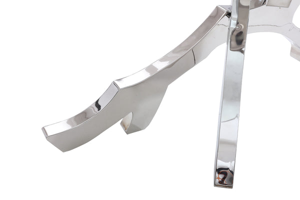 VIG Furniture Modrest Legend Modern Glass & Stainless Steel Dining Table VGVCT8111-STL