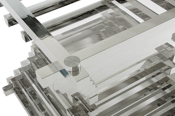 VIG Furniture Modrest Crawford Contemporary Clear Glass Square Dining Table VGVCT8909 VGVCT8909