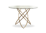 VIG Furniture Modrest Rosario Modern Round Rosegold Dining Table VGVCT8979