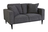 Porter Designs Keaton Upholstered Modern Loveseat Gray 01-33C-02-5401