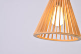 Bethel Wood Single Pendant Lighting in Wood