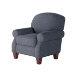 Fusion 532-C Transitional Accent Chair 532-C Sugarshack Navy Accent Chair