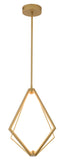 Bethel Gold LED Chandelier in Metal & Silicone