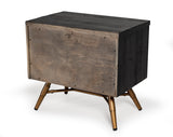 VIG Furniture Nova Domus Tabitha Modern Dark Brown Recycled Pine Nightstand VGWH180430101
