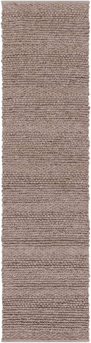 Tahoe TAH-3705 Modern Wool Rug TAH3705-2610 Camel, Charcoal, Cream 100% Wool 2'6" x 10'