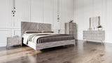 VIG Furniture Nova Domus Alexa Italian Modern Grey Bed VGACALEXA-BED