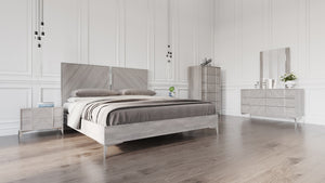 VIG Furniture Nova Domus Alexa Italian Modern Grey Bedroom Set VGACALEXA-SET