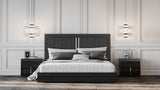 VIG Furniture Modrest Ari Q Italian Modern Grey Bed VGACARI-BED-Q