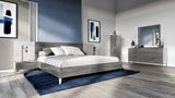 VIG Furniture Nova Domus Bronx Italian Modern Faux Concrete & Grey Bed VGACBRONX-BED