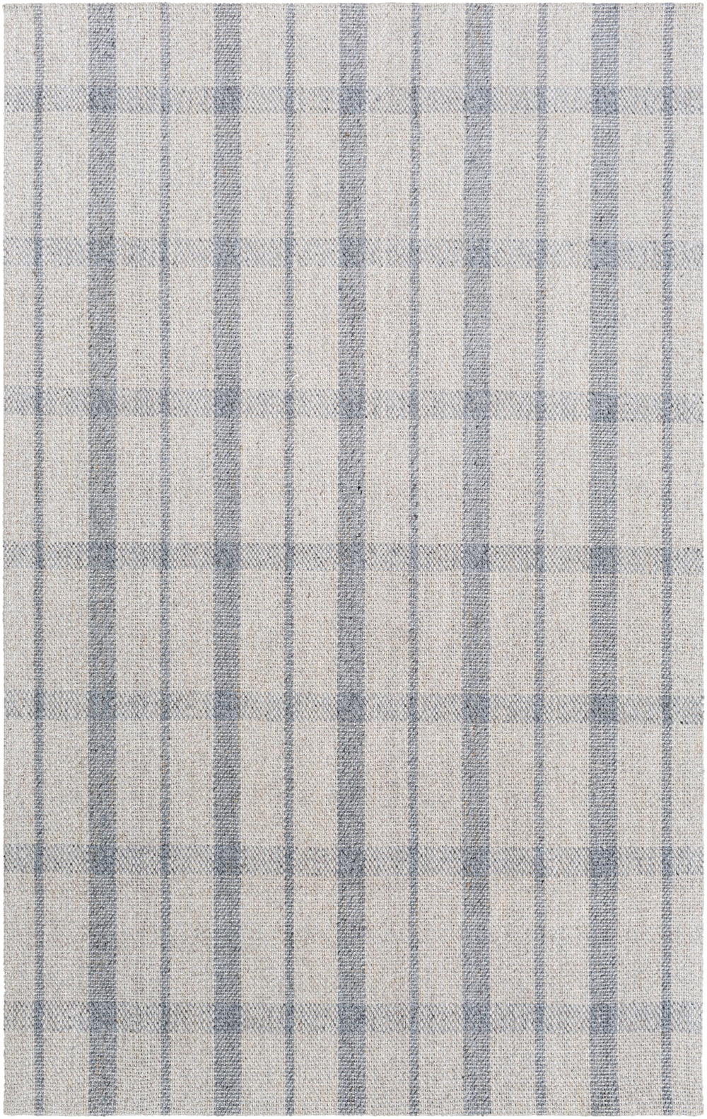 Tartan TAR-2302 Cottage Viscose, Wool Rug TAR2302-81012 Ivory, Light Gray, Medium Gray 50% Viscose, 50% Wool 8'10" x 12'