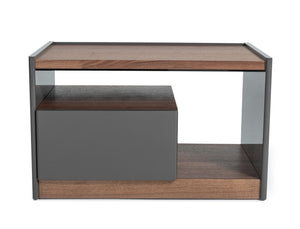 VIG Furniture Modrest Tara - Modern Walnut Nightstand  VGBB-RU-DW70-WAL