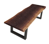 VIG Furniture Modrest Taylor Modern Live Edge Wood Small Dining Bench VGEDPRO220002
