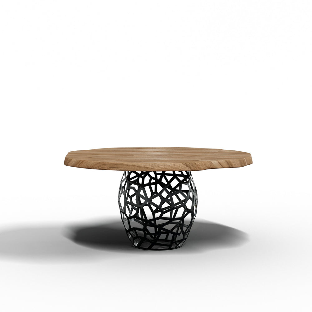 VIG Furniture Modrest Taylor - Round 47" Live Edge Dining Table VGEDRTLE160002-SML-BRN-DT