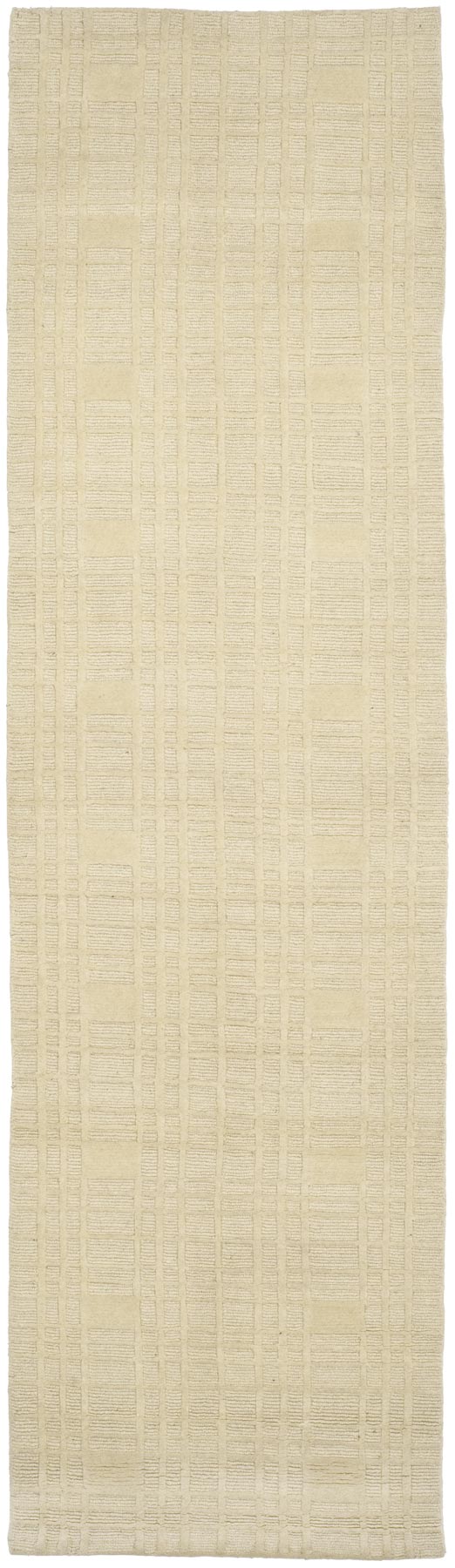 Tibetan Tb120  Hand Knotted Wool & Silk Pile Rug Ivory