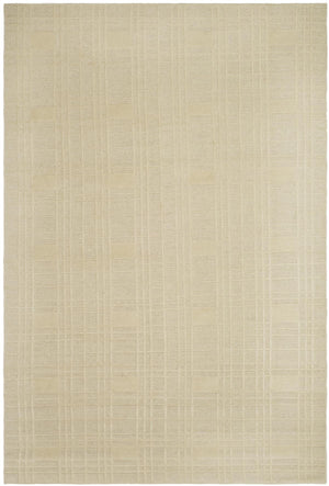 Tibetan Tb120  Hand Knotted Wool & Silk Pile Rug Ivory