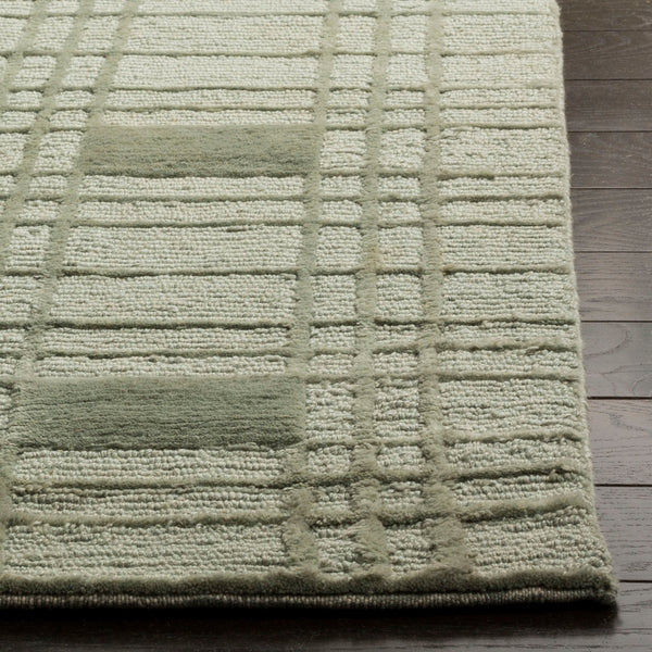 Tibetan Tb120  Hand Knotted 100% Wool Pile Rug Celadon