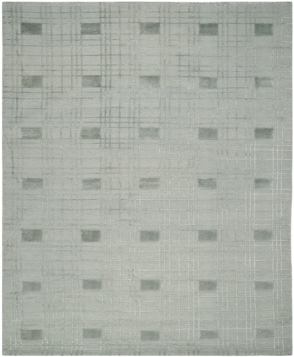 Tibetan Tb120  Hand Knotted 100% Wool Pile Rug Seafoam