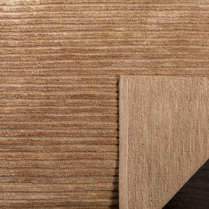 Tibetan Hand Knotted Wool and Silk Rug – Elegant Pearl-Toned Design for Living Room and Bedroom