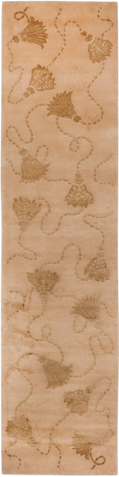 Tebbati Rugs TB318 Exquisite Hand Knotted Tibetan Rug in Luxurious Silk and Wool fo
