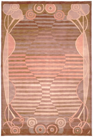 TB370 Luxurious Hand Knotted Tibetan Rug - 100% Wool Pile, Exquisite Design for Elegant Spaces