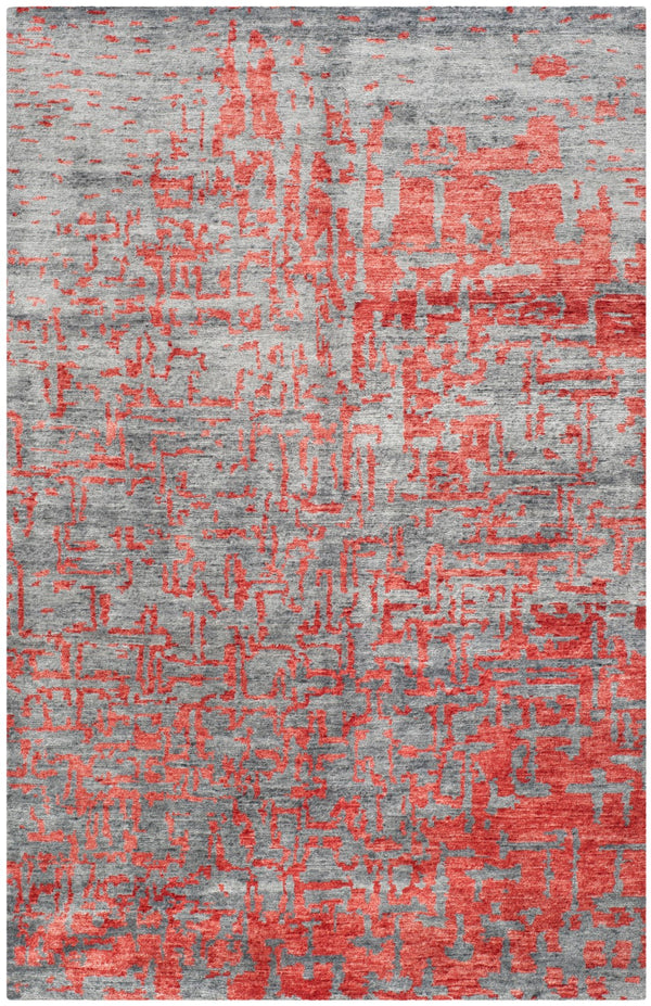 Tibetan Hand Knotted Rug - Luxurious Wool, Viscose, and Cotton Blend for Elegant Home Décor