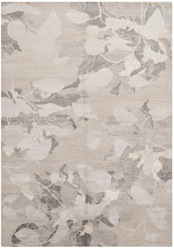 Tibetan Hand Knotted Rug - Luxurious Wool & Viscose Blend, Elegant Rectangle Design for Any Space