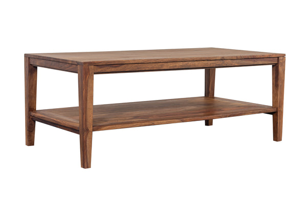 Porter Designs Fall River Solid Sheesham Wood Contemporary Coffee Table Natural 05-117-02-4423