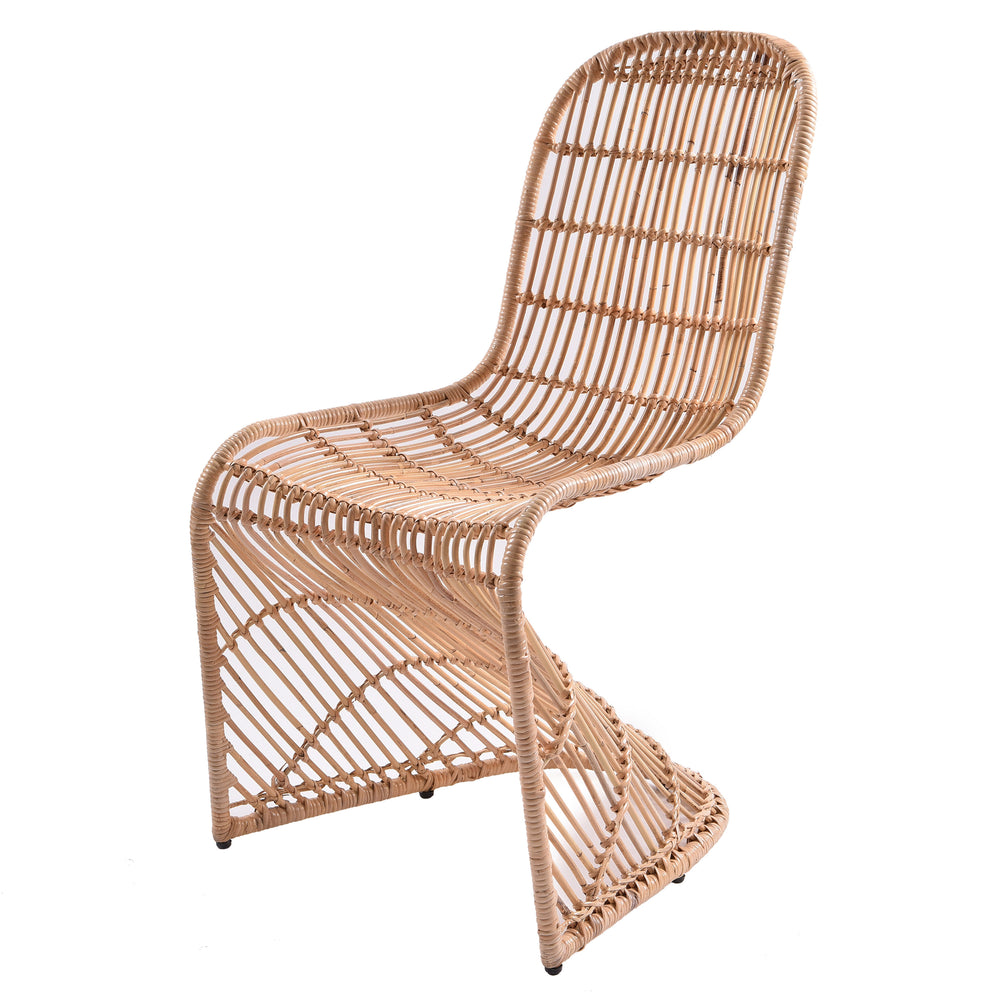 Groovy Rattan Chair - Set of 2 Natural