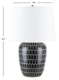 Safavieh Aela Table Lamp Black Ceramic TBL2000A