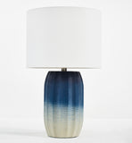 Safavieh Adley Table Lamp Blue/White Ceramic TBL2001A