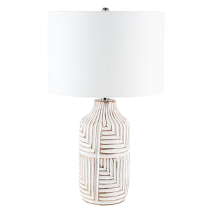 Safavieh Dione Table Lamp Ivory Wood TBL2006A