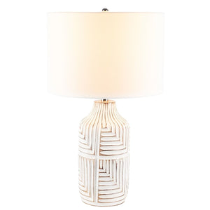 Safavieh Dione Table Lamp Ivory Wood TBL2006A