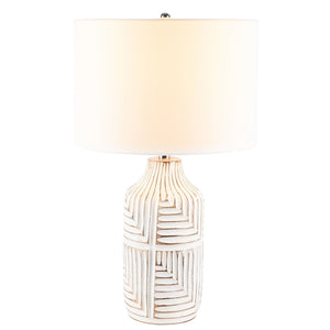 Safavieh Dione Table Lamp Ivory Wood TBL2006A