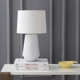 Safavieh Stark, 20.5 Inch, White, Ceramic/Iron Table Lamp W/ Usb Port​ White Ceramic TBL4087A-U