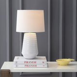 Safavieh Stark, 20.5 Inch, White, Ceramic/Iron Table Lamp W/ Usb Port​ White Ceramic TBL4087A-U