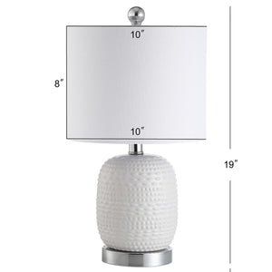 Safavieh Tucana, 19 Inch, White, Ceramic/Iron Table Lamp W/ Usb Port​ White Ceramic TBL4099A-U