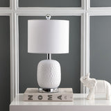 Safavieh Tucana, 19 Inch, White, Ceramic/Iron Table Lamp W/ Usb Port​ White Ceramic TBL4099A-U