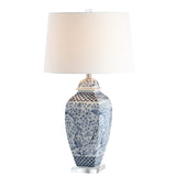 Safavieh Braeden Table Lamp Blue / White TBL4136A 889048617650
