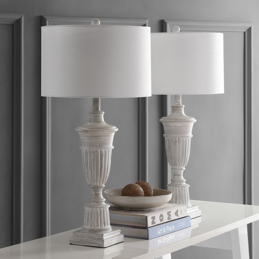 Safavieh - Set of 2 - Kylen Table Lamp White TBL4155A-SET2 889048617841