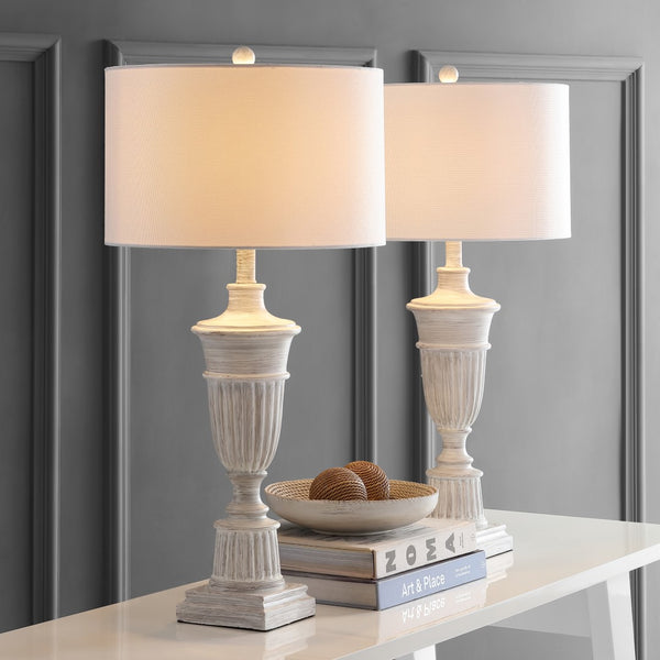 Safavieh - Set of 2 - Kylen Table Lamp White TBL4155A-SET2 889048617841