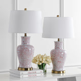 Safavieh - Set of 2 - Calli Table Lamp Pink White TBL4161A-SET2 889048617902