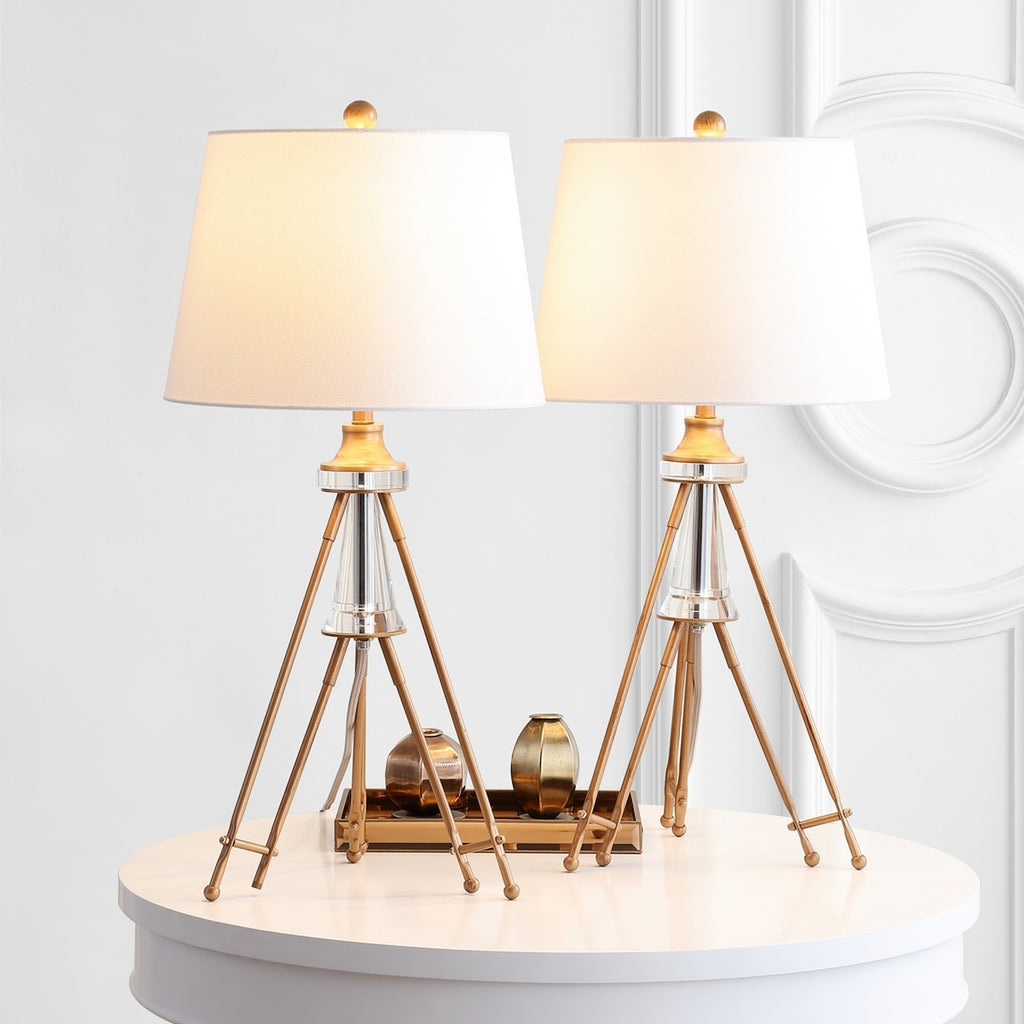 Safavieh - Set of 2 - Graham Table Lamp in Brass TBL4189A-SET2