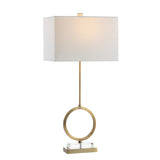 Safavieh - Set of 2 - Kaden Table Lamp in Clear Brass Gold TBL4193A-SET2