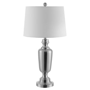 Ezra Table Lamp - Elegant Iron Design with White Shade for Timeless Home Décor and Illumination