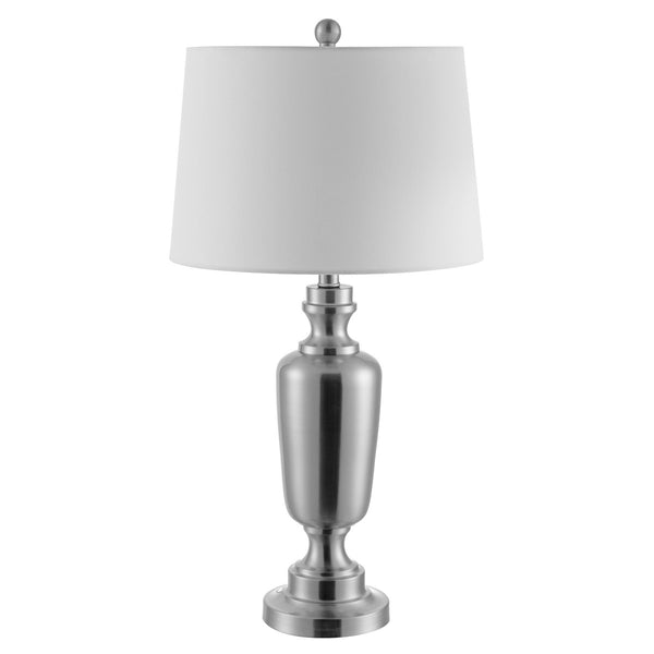 Ezra Table Lamp - Elegant Iron Design with White Shade for Timeless Home Décor and Illumination