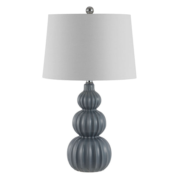 Corina Ceramic Table Lamp - Elegant Triple Gourd Design for Stylish Home Decor and Lighting Solutions