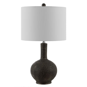 Carser Dark Grey Resin Table Lamp - Elegant Design for Modern Homes, Perfect for Cozy Ambiance