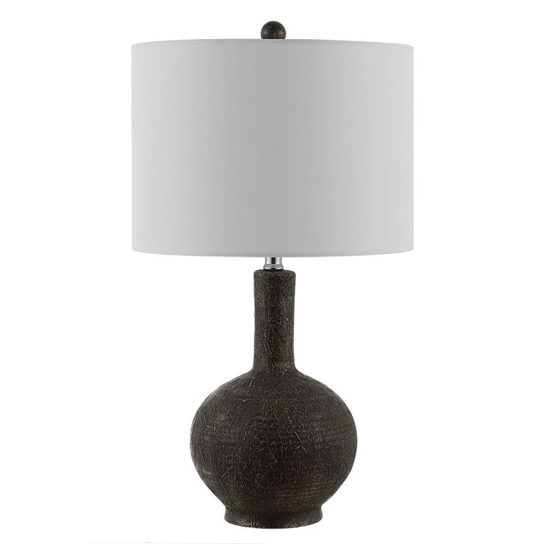 Carser Dark Grey Resin Table Lamp - Elegant Design for Modern Homes, Perfect for Cozy Ambiance